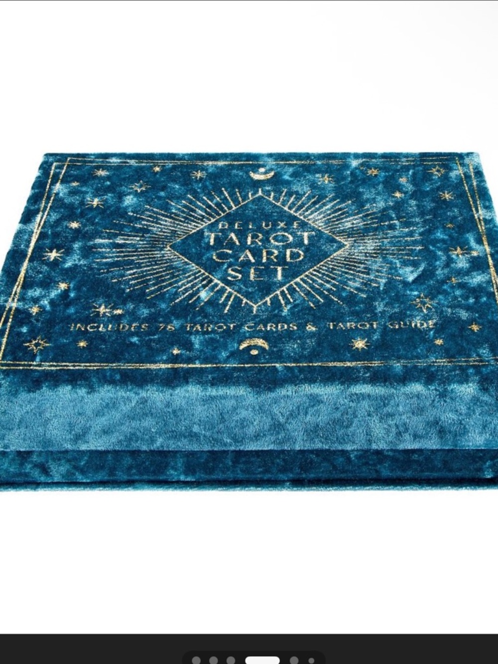 NWT Eccolo Velvet Tarot Card Box 78 cards. Deluxe set.